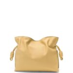 Loewe Women Flamenco clutch in nappa calfskin 206XF363 Dark Butter