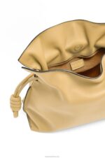Loewe Women Flamenco clutch in nappa calfskin 206XF363 Dark Butter - Image 5