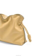 Loewe Women Flamenco clutch in nappa calfskin 206XF363 Dark Butter - Image 6