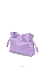 Loewe Women Flamenco clutch in nappa calfskin 206XF388 Light Mauve - Image 2