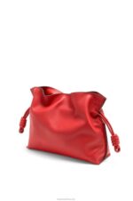 Loewe Women Flamenco clutch in nappa calfskin 206XF412 Red - Image 3