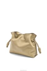 Loewe Women Flamenco clutch in nappa calfskin 206XF424 Clay Green - Image 2