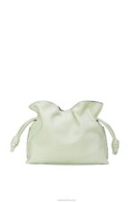 Loewe Women Flamenco clutch in nappa calfskin 206XF426 Light Celadon