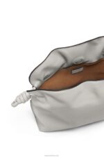 Loewe Women Flamenco clutch in nappa calfskin 206XF427 Ghost - Image 5