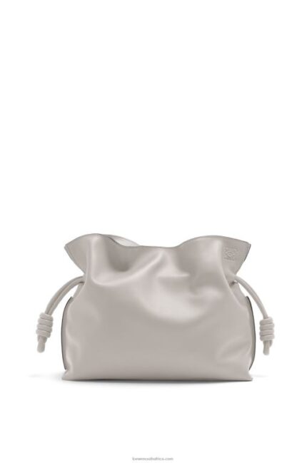 Loewe Women Flamenco clutch in nappa calfskin 206XF427 Ghost