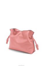 Loewe Women Flamenco clutch in nappa calfskin 206XF447 Peach Bloom - Image 2