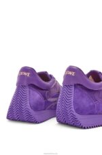 Loewe Women Flow runner in calfskin 206XF651 Bouganville - Image 4