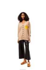 Loewe Women Flow runner in suede and nylon 206XF648 Copper Orange - Image 5