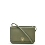Loewe Women Goya bag in silk calfskin 206XF301 Avocado Green