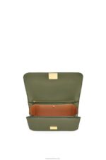 Loewe Women Goya bag in silk calfskin 206XF301 Avocado Green - Image 7