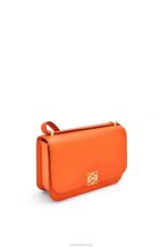 Loewe Women Goya bag in silk calfskin 206XF494 Orange - Image 3