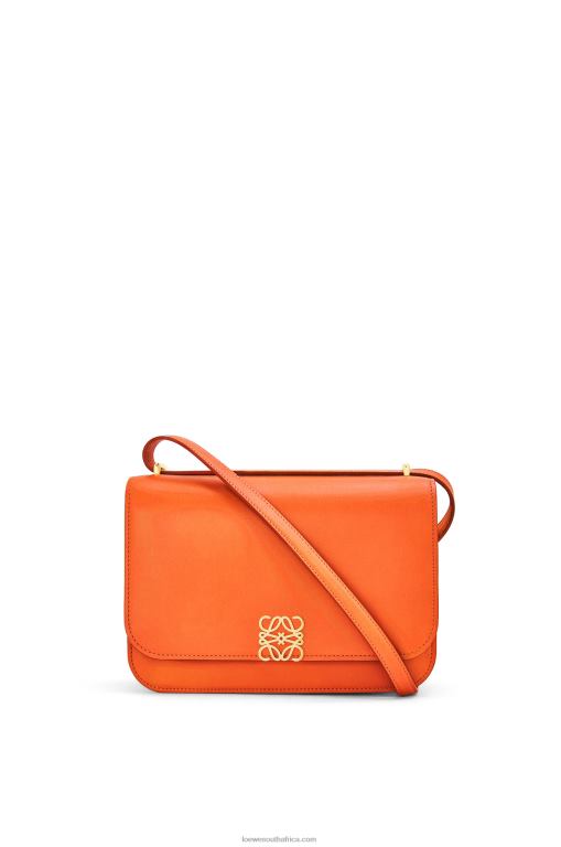 loewe_women_goya_bag_in_silk_calfskin_206xf494_orange.jpg Loewe Women Goya bag in silk calfskin 206XF494 Orange - Image 1