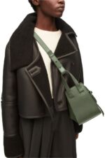 Loewe Women Hammock compact bag in satin calfskin 206XF461 Vintage Khaki - Image 2