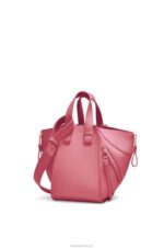 Loewe Women Hammock compact bag in satin calfskin 206XF488 Plumrose - Image 3