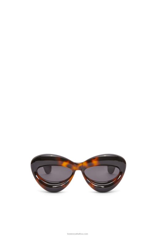 loewe_women_inflated_cateye_sunglasses_in_nylon_206xf1422_havana.jpg Loewe Women Inflated cateye sunglasses in nylon 206XF1422 Havana - Image 1