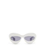 Loewe Women Inflated cateye sunglasses in nylon 206XF1424 Grey