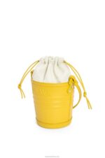 Loewe Women Jardinier pocket in calfskin 206XF230 Yellow - Image 3