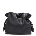 Loewe Women Large Flamenco clutch in nappa calfskin 206XF411 Black