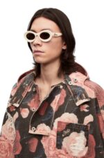 Loewe Women Loop sunglasses in acetate 206XF1454 Cream - Image 2
