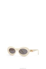 Loewe Women Loop sunglasses in acetate 206XF1454 Cream - Image 3