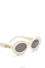 Loewe Women Loop sunglasses in acetate 206XF1454 Cream - Image 5