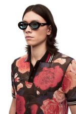 Loewe Women Loop sunglasses in acetate 206XF1457 Shiny Black - Image 2