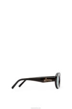 Loewe Women Loop sunglasses in acetate 206XF1457 Shiny Black - Image 4
