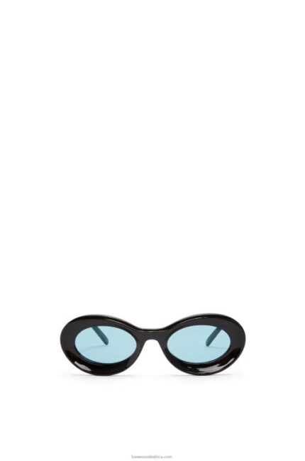 Loewe Women Loop sunglasses in acetate 206XF1457 Shiny Black