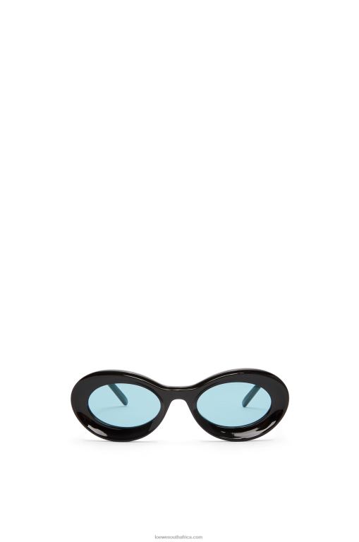 loewe_women_loop_sunglasses_in_acetate_206xf1457_shiny_black.jpg Loewe Women Loop sunglasses in acetate 206XF1457 Shiny Black - Image 1