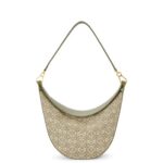 Loewe Women Luna bag in Anagram jacquard and classic calfskin 206XF510 Green/Avocado Green