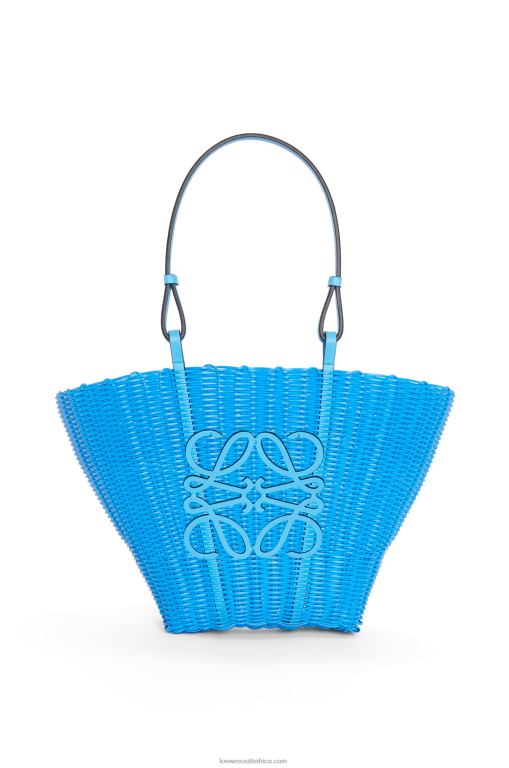 loewe_women_mermaid_basket_bag_in_plastic_and_calfskin_206xf60_sky_blue.jpg Loewe Women Mermaid basket bag in plastic and calfskin 206XF60 Sky Blue - Image 1
