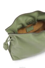 Loewe Women Mini Flamenco clutch in nappa calfskin 206XF259 Rosemary - Image 5