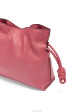 Loewe Women Mini Flamenco clutch in nappa calfskin 206XF272 Plumrose - Image 6