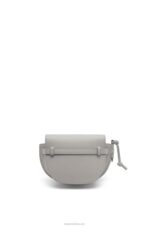 Loewe Women Mini Gate Dual bag in soft calfskin and jacquard 206XF195 Pearl Grey - Image 4