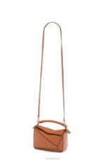 Loewe Women Mini Puzzle bag in classic calfskin 206XF214 Tan - Image 5