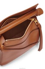 Loewe Women Mini Puzzle bag in satin calfskin 206XF273 Pecan - Image 7