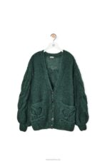 Loewe Women MOHAIR CARDIGAN In MOHAIR/POLYAMIDE 206XF1030 Forest Green