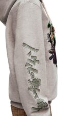 Loewe Women Moving Castle embroidered hoodie in cotton 206XF840 Grey - Image 11