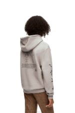 Loewe Women Moving Castle embroidered hoodie in cotton 206XF840 Grey - Image 7