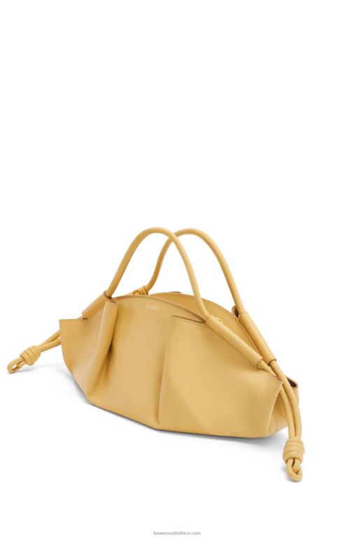 Loewe Women Paseo bag in shiny nappa calfskin 206XF352 Dark Butter - Image 3