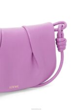Loewe Women Paseo satchel in shiny nappa calfskin 206XF335 Rockrose - Image 8