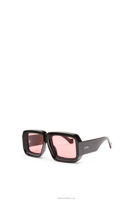 Loewe Women Paula's Ibiza dive in mask sunglasses 206XF1471 Shiny Black - Image 2