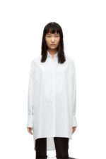 Loewe Women Plastron shirt in cotton 206XF931 White - Image 2