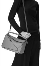 Loewe Women Puzzle bag in soft grained calfskin 206XF409 Sand - Image 2