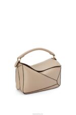 Loewe Women Puzzle bag in soft grained calfskin 206XF409 Sand - Image 3