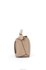 Loewe Women Puzzle bag in soft grained calfskin 206XF409 Sand - Image 4