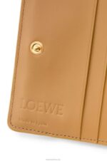 Loewe Women Puzzle compact zip wallet in classic calfskin 206XF1212 Angora/Dusty Beige - Image 5