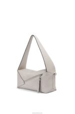 Loewe Women Puzzle Hobo bag in nappa calfskin 206XF438 Ghost - Image 6