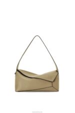 Loewe Women Puzzle Hobo bag in nappa calfskin 206XF458 Artichoke Green