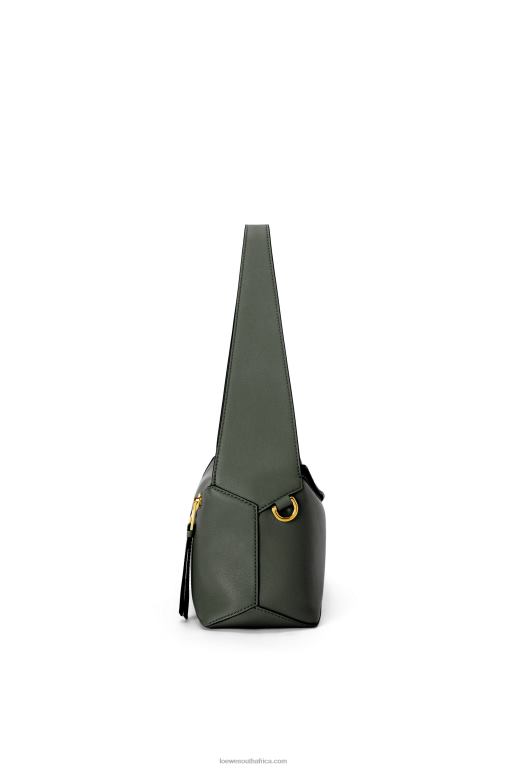 Loewe Women Puzzle Hobo bag in nappa calfskin 206XF472 Vintage Khaki - Image 4